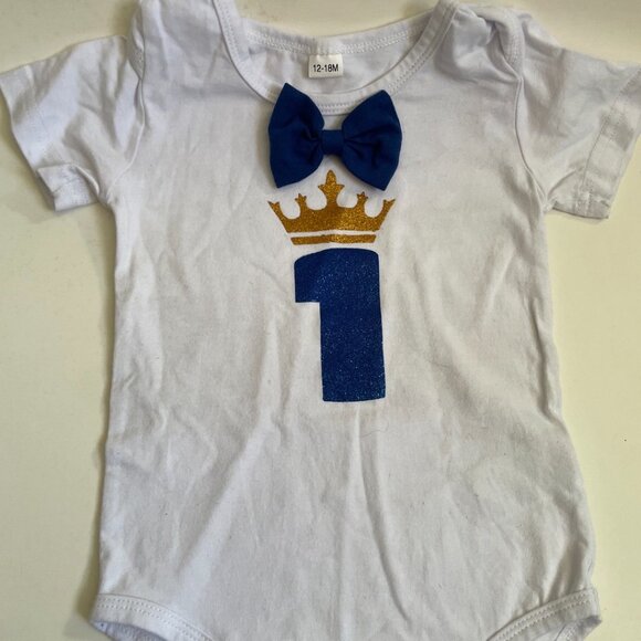 Baby Boy 1st Birthday Onesie - Picture 7 of 8